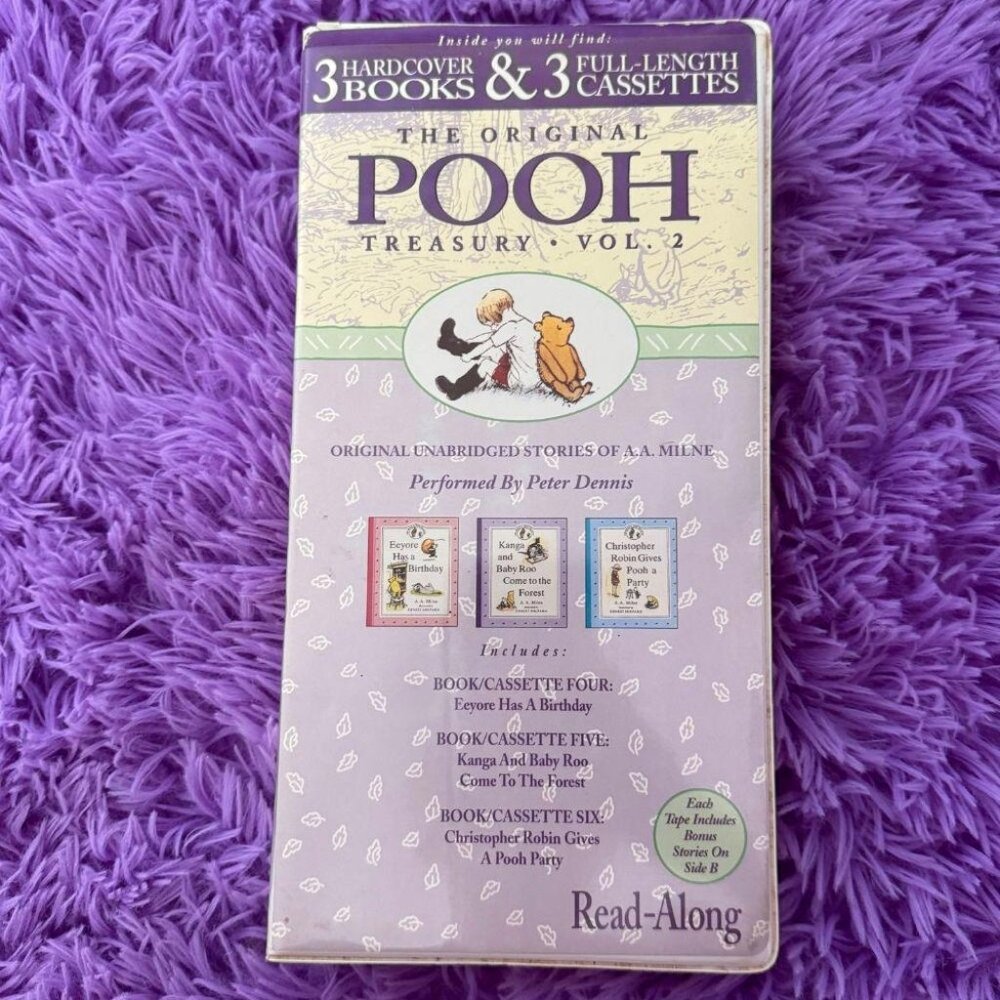 THE ORIGINAL POOH TREASURY VOL 2 READ-ALONG 3 BOOKS & 3‎ CASSETTES